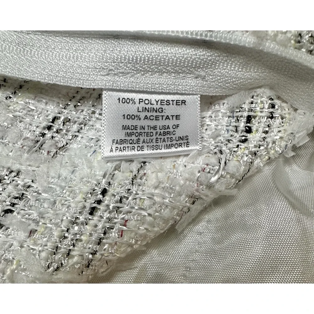 Revolve MISA Los Angeles Choupette Tweed High Waisted Shorts Winter White XS NWT - Picture 15 of 15